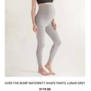 Aumnie 🇨🇦 MATERNITY Over the Bump Shape Pants Leggings Hatch Grey - M